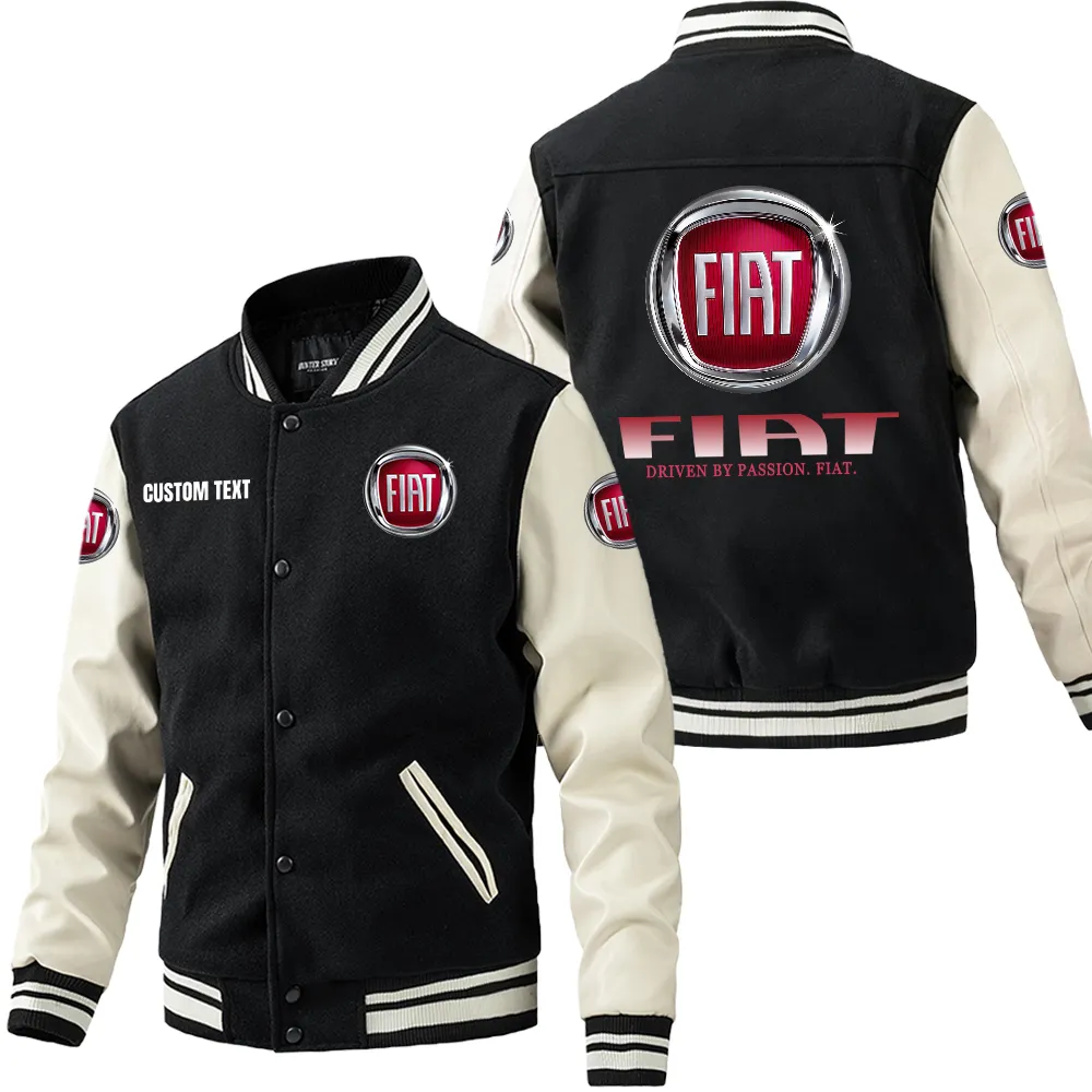 fiat leder baseballjacke fr auto fans rmel mit all over print personalisierbar mit wunschname car1801112088 schwarz wei duows fiat leder baseballjacke fr auto fans rmel mit all over print personalisierbar mit wunschname car1801112088 schwarz wei duows