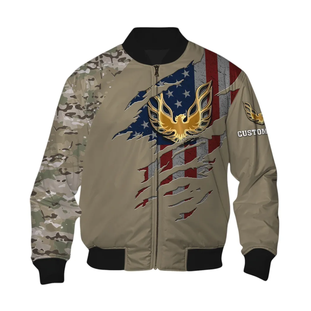 Firebird Pontiac Bomberjacke für Sportwagen-Fans, All Over Print Geschenk für Auto-Enthusiasten Firebird Pontiac Fans CAR46021725029-6