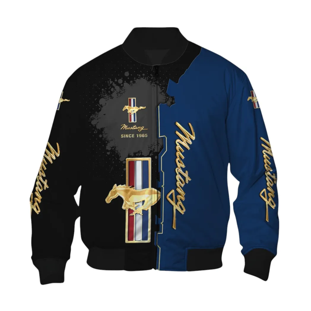 Ford Mustang Bomberjacke für Sportwagen-Fans, All Over Print Geschenk für Auto-Enthusiasten Ford Mustang Fans CAR44021725027-6