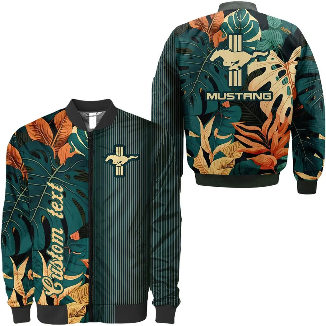 ford mustang personalisierte bomberjacke fr auto liebhaber vintage 3d print namensdruck car434041725259 yw8rm