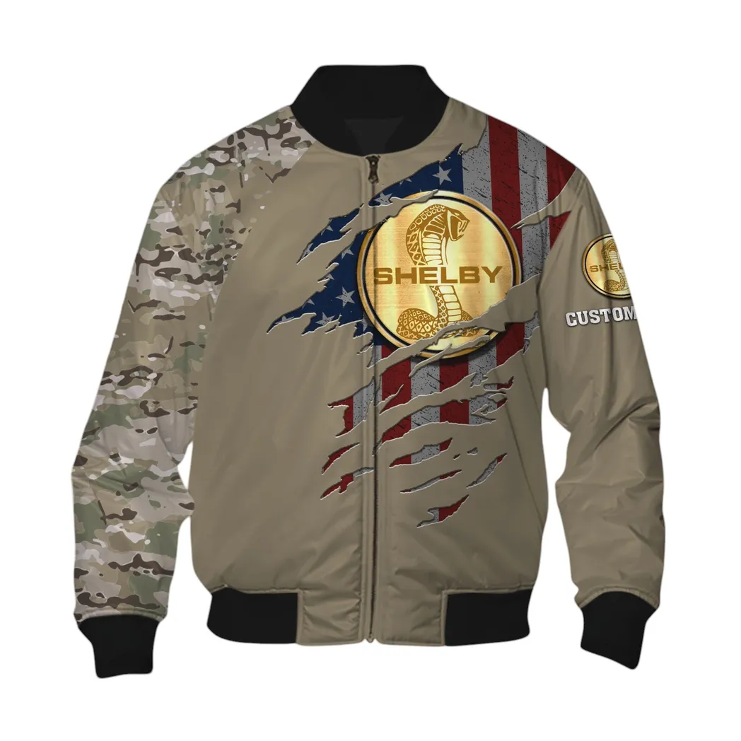 Ford Shelby Bomberjacke für Sportwagen-Fans, All Over Print Geschenk für Auto-Enthusiasten Ford Shelby Fans CAR46021725033-6