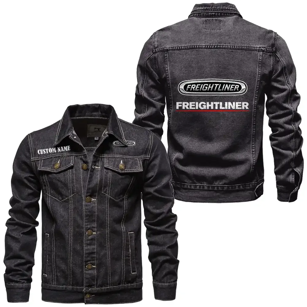 freightliner group jeansjacke fr auto fans vintage stil mit wunschname personalisierbar car1901132121 schwarz 7uf2e