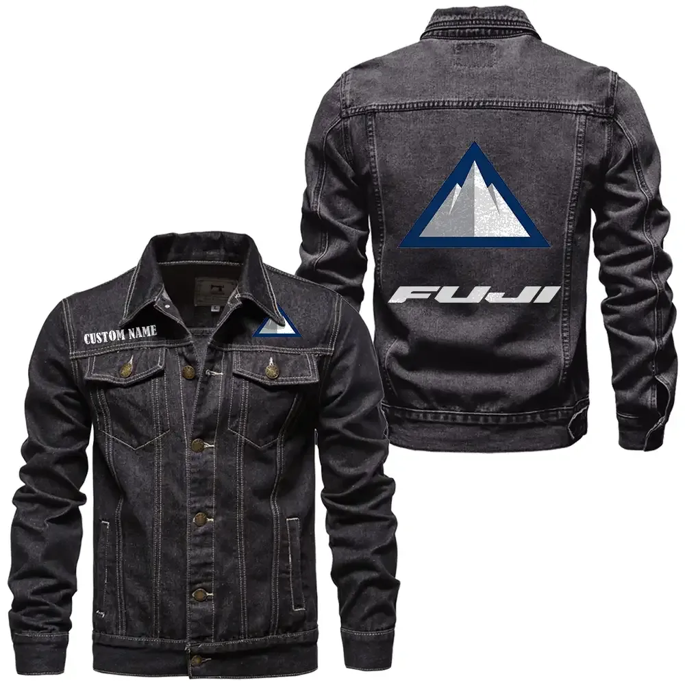 fuji bikes jeansjacke fr auto fans vintage stil mit wunschname personalisierbar car1901132122 schwarz odogv