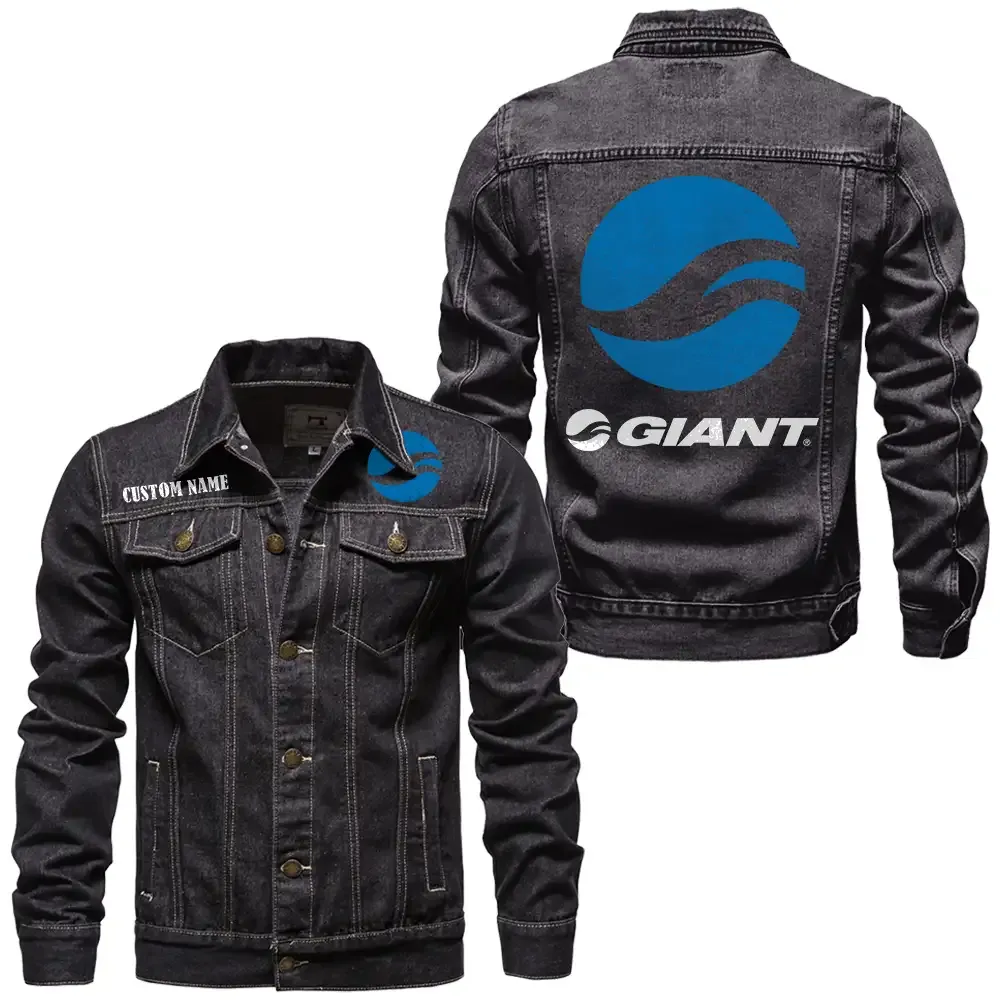 giant bicycles jeansjacke fr auto fans vintage stil mit wunschname personalisierbar car1901132125 schwarz bprp0
