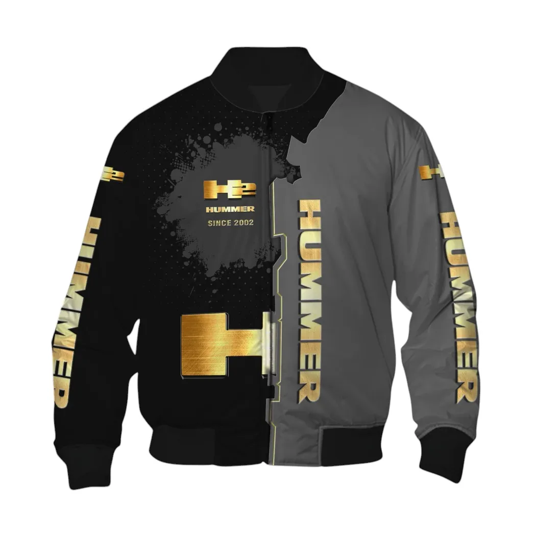 H2 Hummer Bomberjacke für Sportwagen-Fans, All Over Print Geschenk für Auto-Enthusiasten H2 Hummer Fans CAR44021725032-6