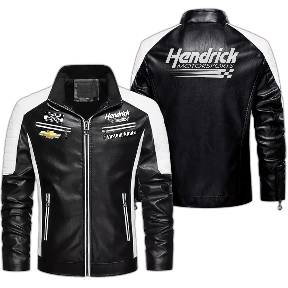 hendrick motorsports custom herren lederjacke fr autoliebhaber perfektes geschenk mit namen car0401022156 schwarz hlpfz