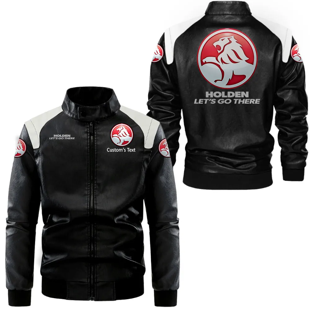 holden lederjacke in schwarz wei fr auto fans allover print personalisierbar mit wunschname car0801062168 av8um