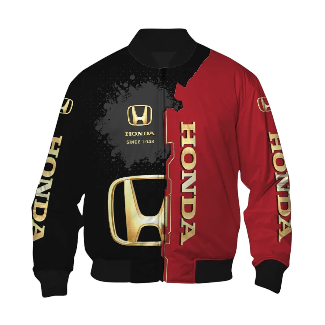 Honda Bomberjacke für Sportwagen-Fans, All Over Print Geschenk für Auto-Enthusiasten Honda Fans CAR44021725035-6