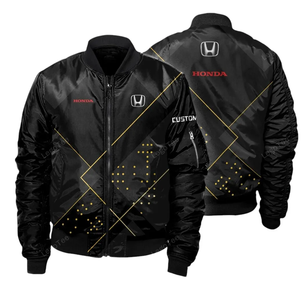 Honda Bomberjacke für Sportwagen-Fans, All Over Print Geschenk für Auto-Enthusiasten Honda Lovers, Gift Fot Him, Husband, Boyfriend CAR11403032531