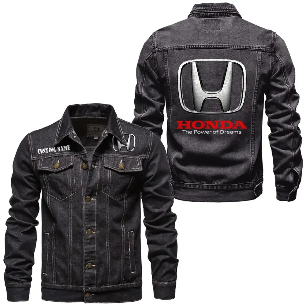 honda jeansjacke fr auto fans vintage stil mit wunschname personalisierbar car1901132139 schwarz ifv9g