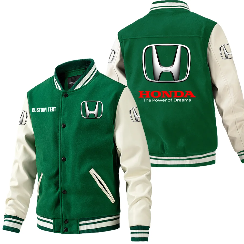 honda leder baseballjacke fr auto fans rmel mit all over print personalisierbar mit wunschname car1801112110 grn tgl4e