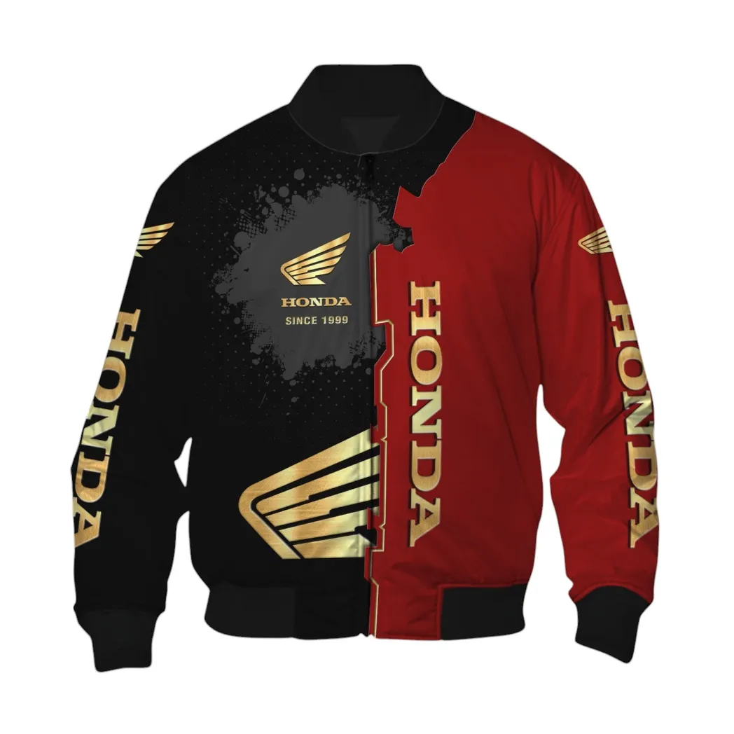 Honda Motorcycle Bomberjacke für Sportwagen-Fans, All Over Print Geschenk für Auto-Enthusiasten Honda Motorcycle Fans CAR44021725034-6