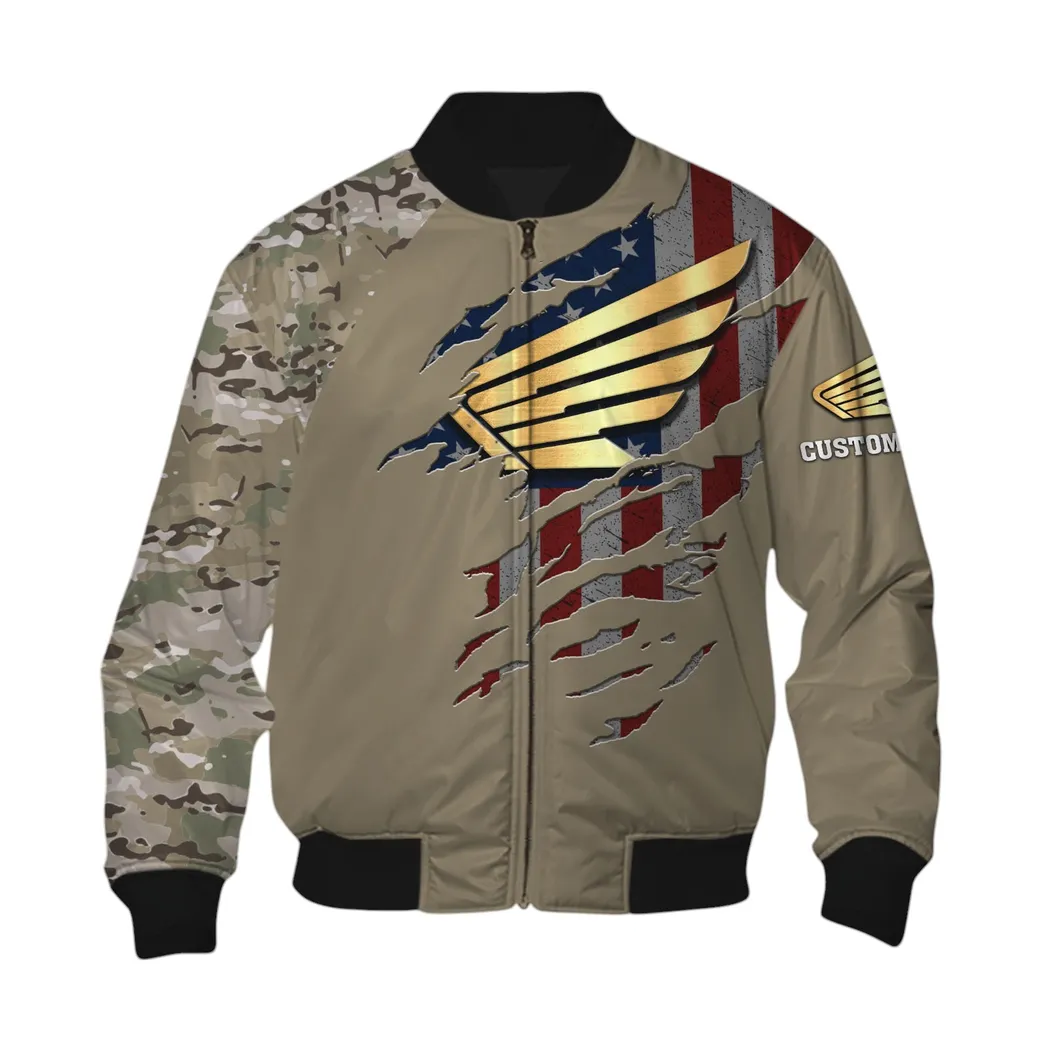 Honda Motorcycle Bomberjacke für Sportwagen-Fans, All Over Print Geschenk für Auto-Enthusiasten Honda Motorcycle Fans CAR46021725039-6