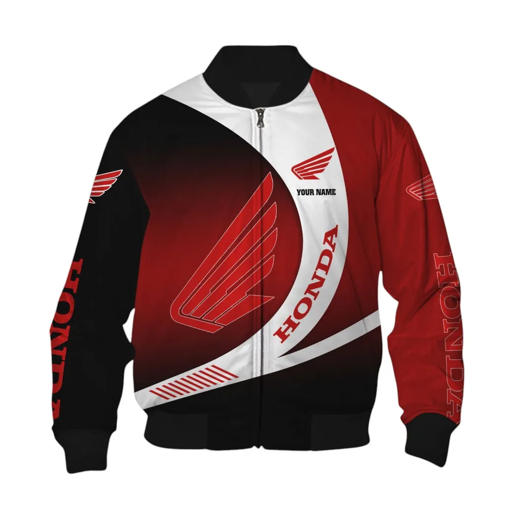 Honda Motorcycle Bomberjacke für Sportwagen-Fans, All Over Print Geschenk für Auto-Enthusiasten Honda Motorcycle Fans CAR7402222526