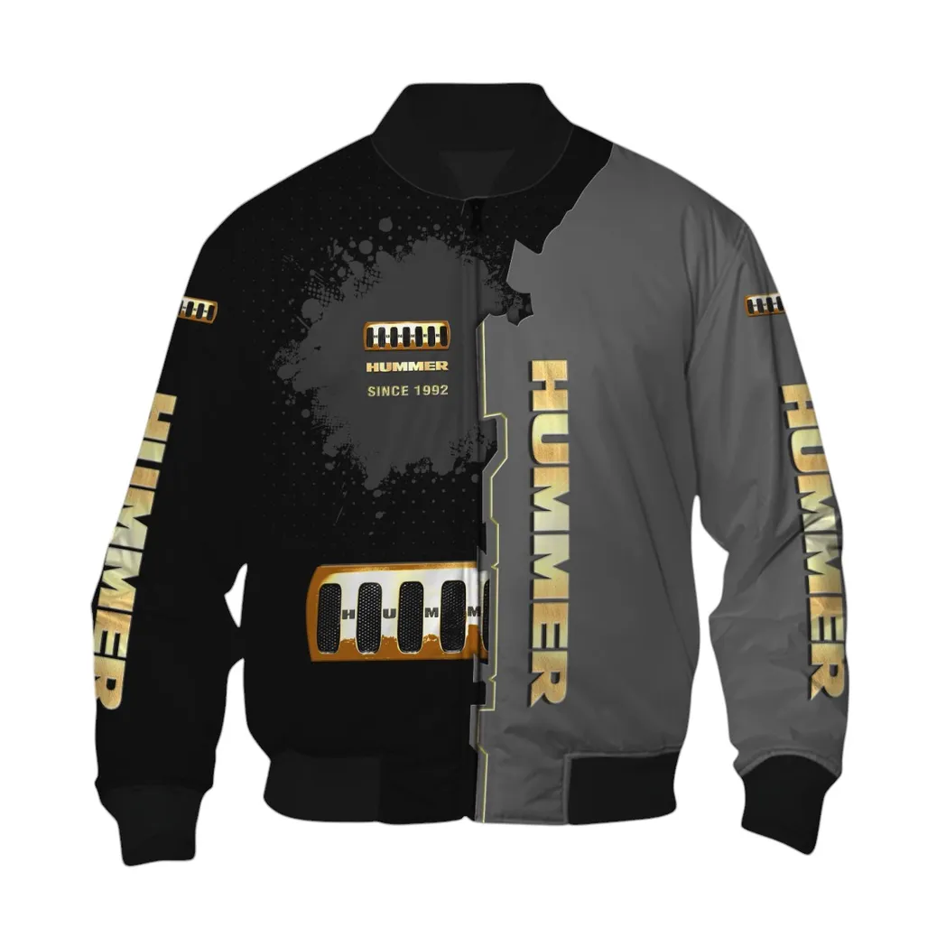 Hummer Bomberjacke für Sportwagen-Fans, All Over Print Geschenk für Auto-Enthusiasten Hummer Fans CAR44021725036-6