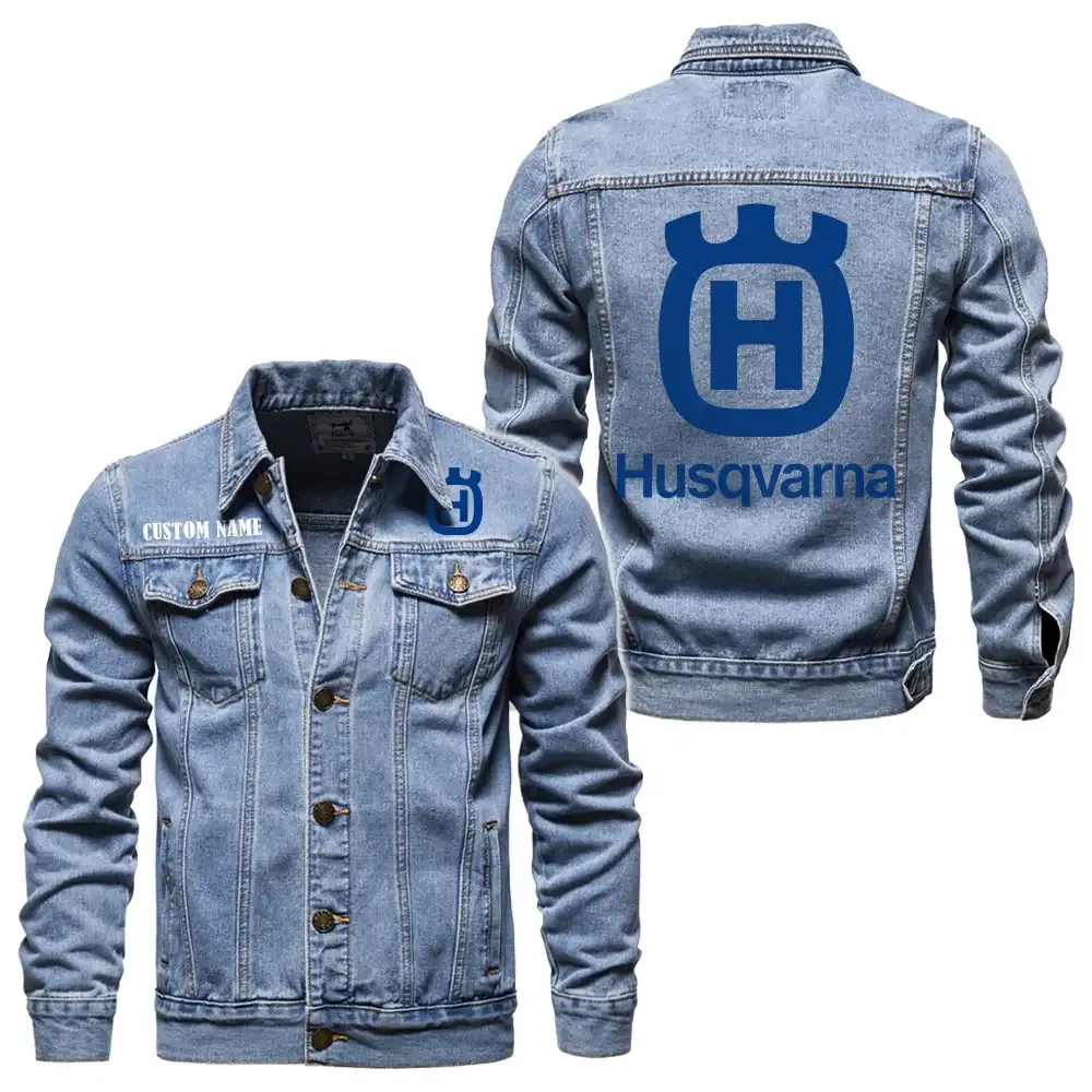 husqvarna jeansjacke fr auto fans vintage stil mit wunschname personalisierbar car1901132143 hellblau 3otaz