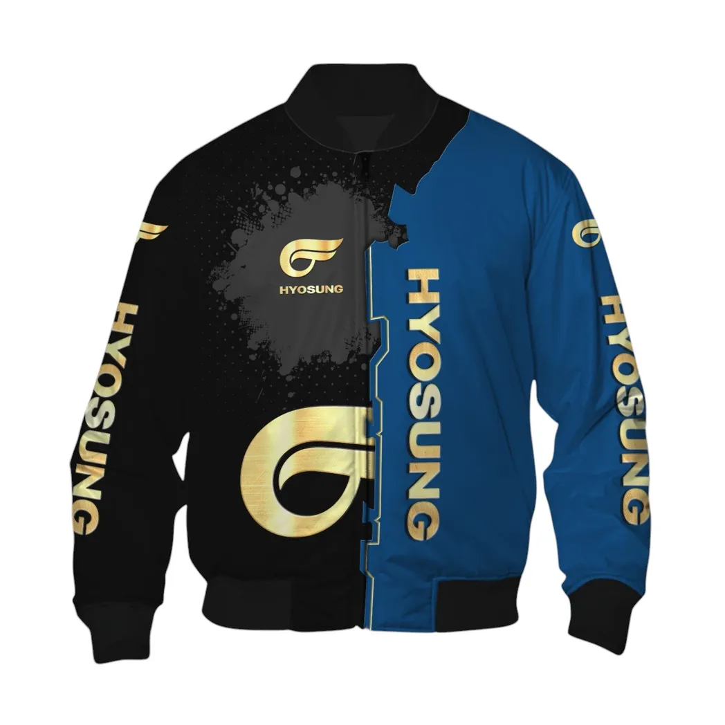 Hyosung Bomberjacke für Sportwagen-Fans, All Over Print Geschenk für Auto-Enthusiasten Hyosung Fans CAR44021725037-6