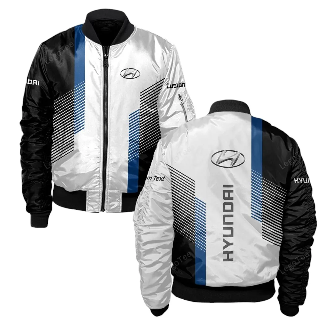 Hyundai Bomberjacke für Sportwagen-Fans, All Over Print Geschenk für Auto-Enthusiasten Hyundai Fans CAR10703122535