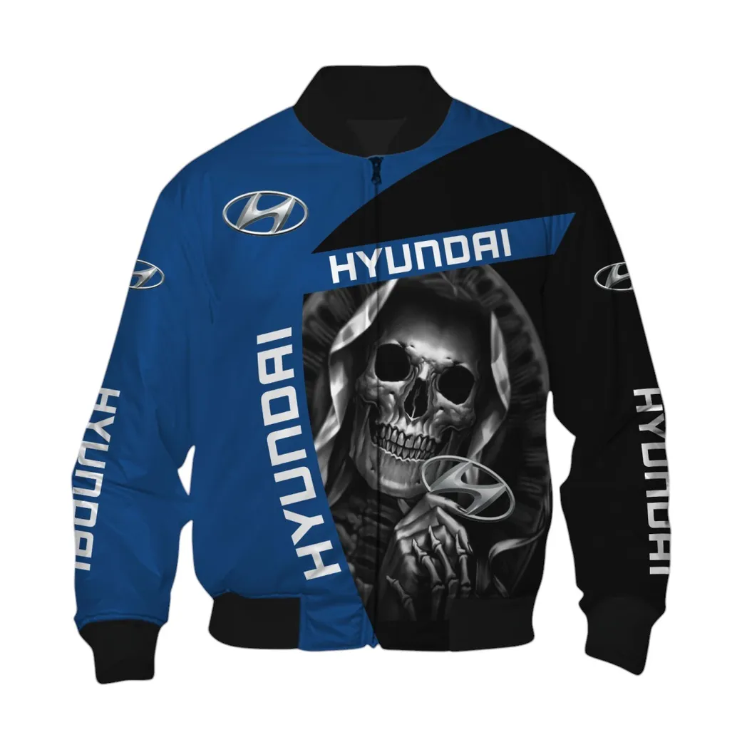 Hyundai Bomberjacke für Sportwagen-Fans, All Over Print Geschenk für Auto-Enthusiasten Hyundai Fans CAR6702212526