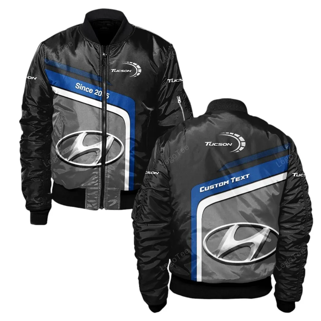 Hyundai Tucson Bomberjacke für Sportwagen-Fans, All Over Print Geschenk für Auto-Enthusiasten Hyundai Tucson Fans CAR11103032535
