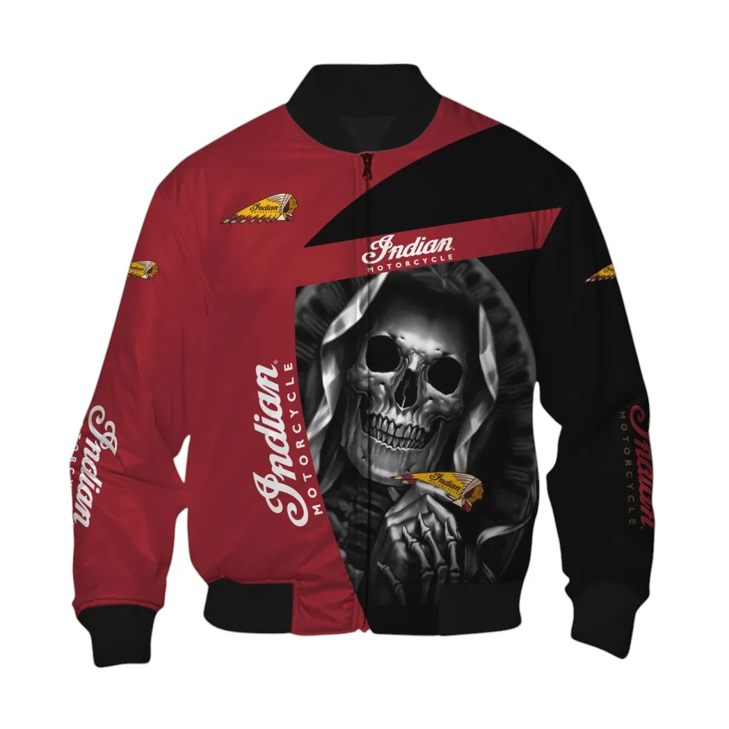 Indian Motorcycle Bomberjacke für Sportwagen-Fans, All Over Print Geschenk für Auto-Enthusiasten Indian Motorcycle Fans CAR6702212559