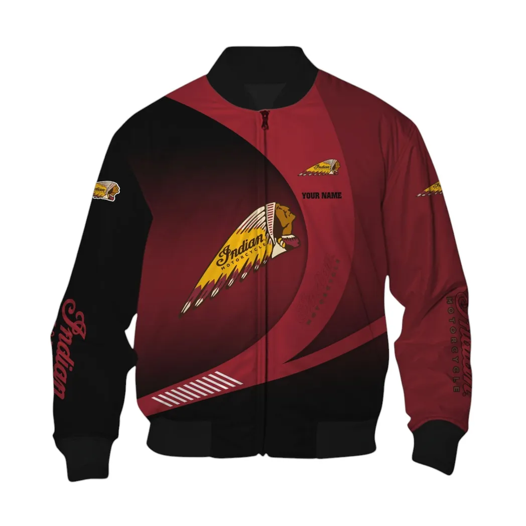 Indian Motorcycle Bomberjacke für Sportwagen-Fans, All Over Print Geschenk für Auto-Enthusiasten Indian Motorcycle Fans CAR7402222530