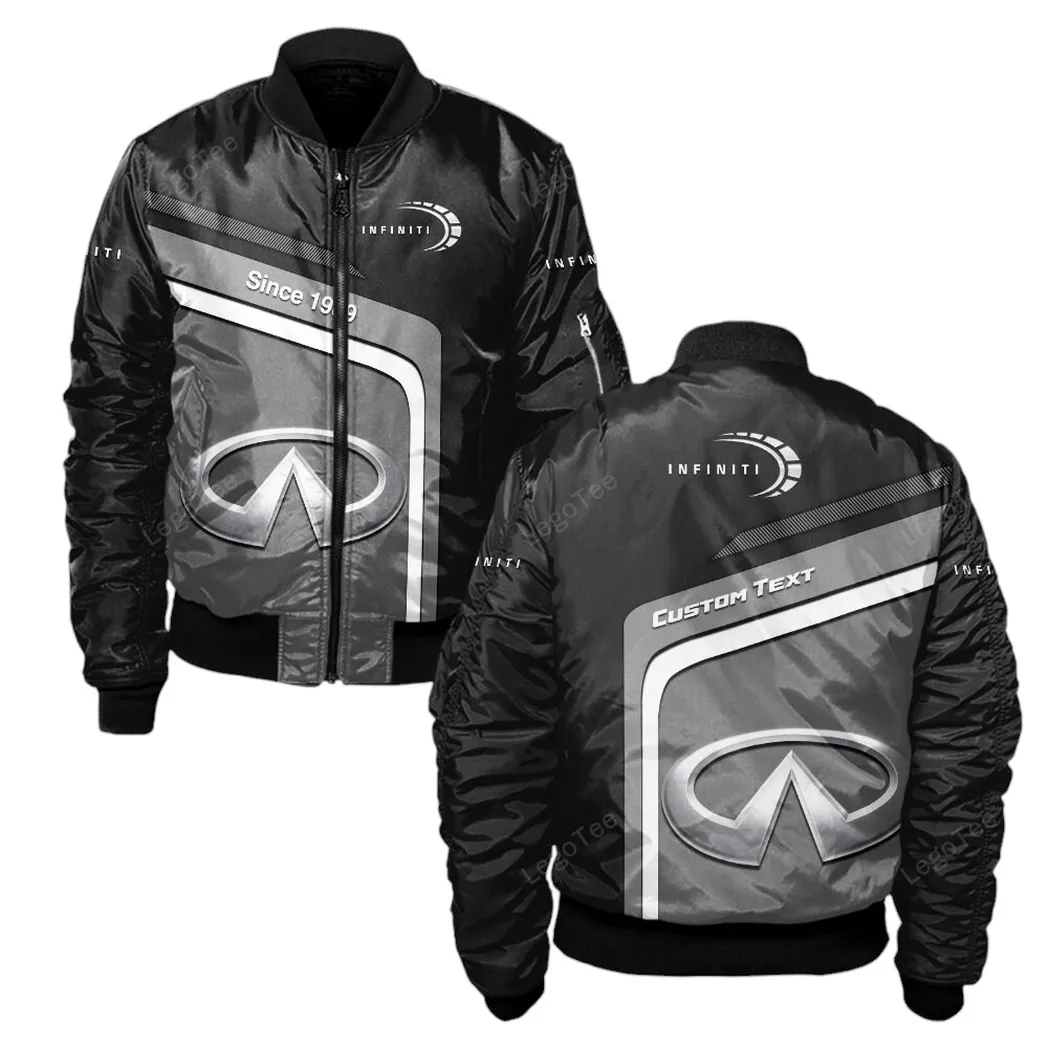 Infiniti Bomberjacke für Sportwagen-Fans, All Over Print Geschenk für Auto-Enthusiasten Infiniti Fans CAR11103032536
