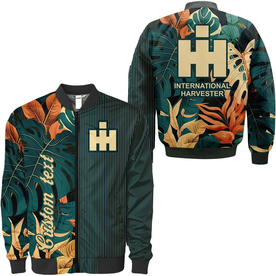 international harvester personalisierte bomberjacke fr auto liebhaber vintage 3d print namensdruck car434041725276 p2o0i