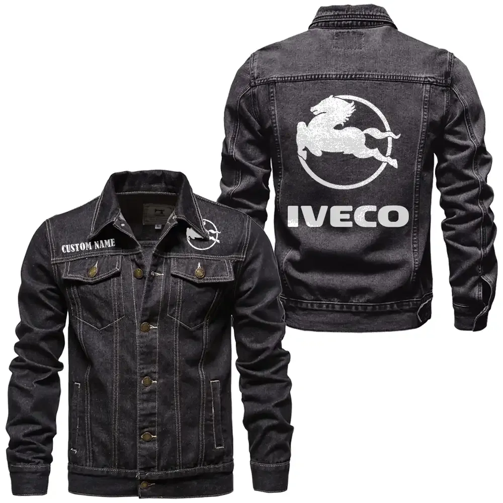 iveco jeansjacke fr auto fans vintage stil mit wunschname personalisierbar car1901132150 schwarz vhqzl