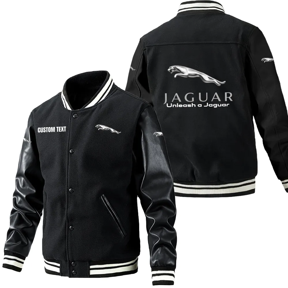 jaguar cars leder baseballjacke fr auto fans rmel mit all over print personalisierbar mit wunschname car1801112118 schwarz jtkcv