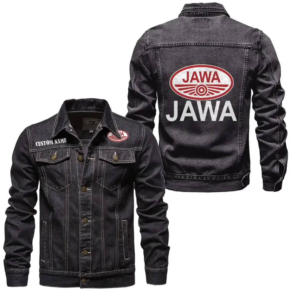 jawa jeansjacke fr auto fans vintage stil mit wunschname personalisierbar car1901132153 schwarz cilyw