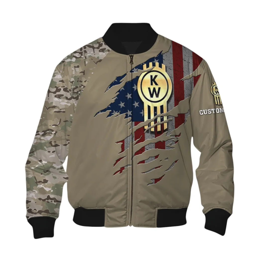 Kenworth Bomberjacke für Sportwagen-Fans, All Over Print Geschenk für Auto-Enthusiasten Kenworth Fans CAR46021725053-6