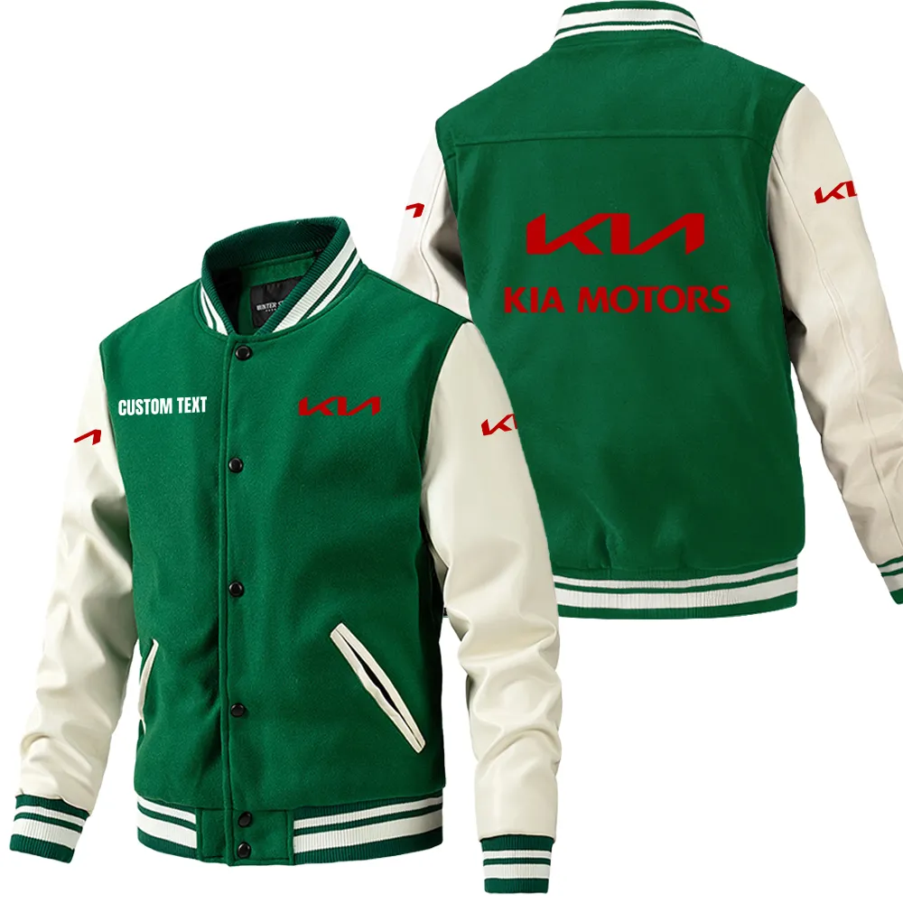 kia leder baseballjacke fr auto fans rmel mit all over print personalisierbar mit wunschname car1801112123 grn ci3re