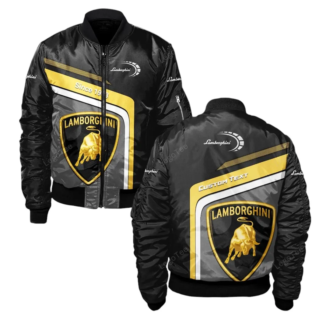 Lamborghini Bomberjacke für Sportwagen-Fans, All Over Print Geschenk für Auto-Enthusiasten Lamborghini Fans CAR11103032541