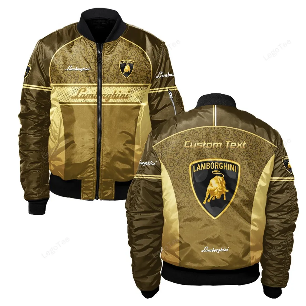 Lamborghini Bomberjacke für Sportwagen-Fans, All Over Print Geschenk für Auto-Enthusiasten Lamborghini Fans CAR137021325902-4
