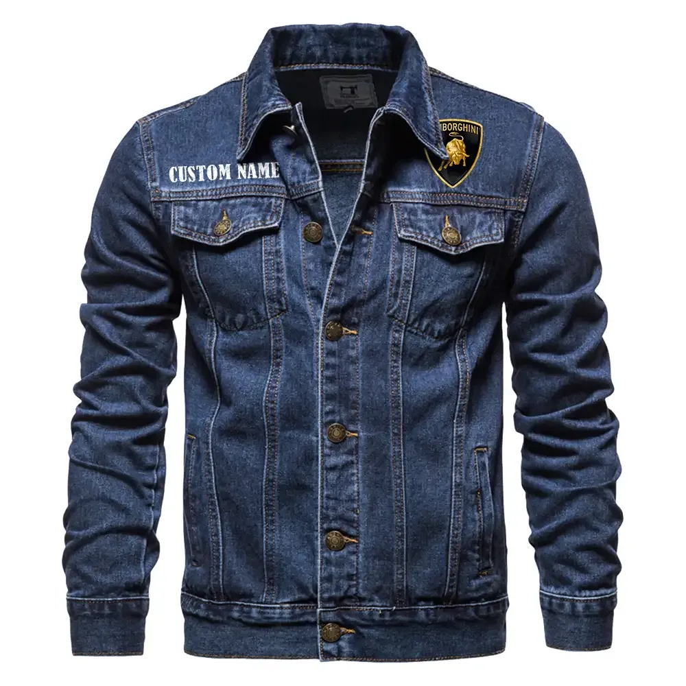 lamborghini jeansjacke fr auto fans vintage stil mit wunschname personalisierbar car1901132170 dunkelblau eubwg