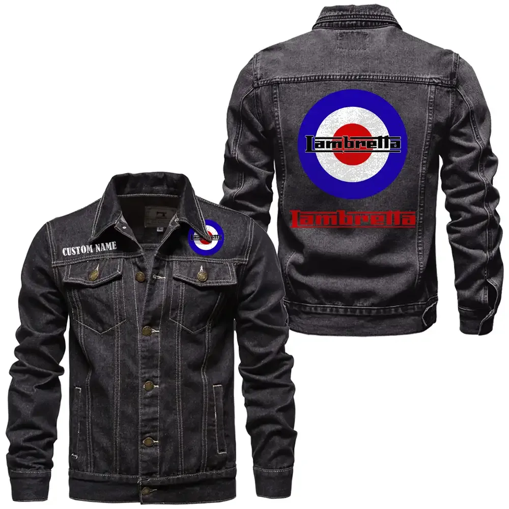 lambretta jeansjacke fr auto fans vintage stil mit wunschname personalisierbar car1901132171 schwarz zkhgb