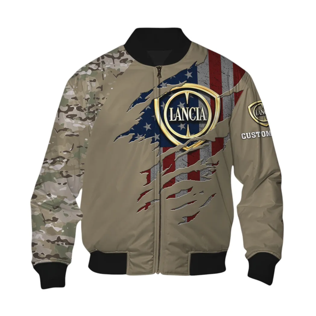 Lancia Bomberjacke für Sportwagen-Fans, All Over Print Geschenk für Auto-Enthusiasten Lancia Fans CAR46021725059-6