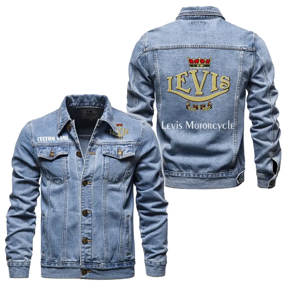 Levis Jeansjacke für Auto-Fans – Vintage-Stil mit Wunschname personalisierbar CAR1901132178 - Hellblau