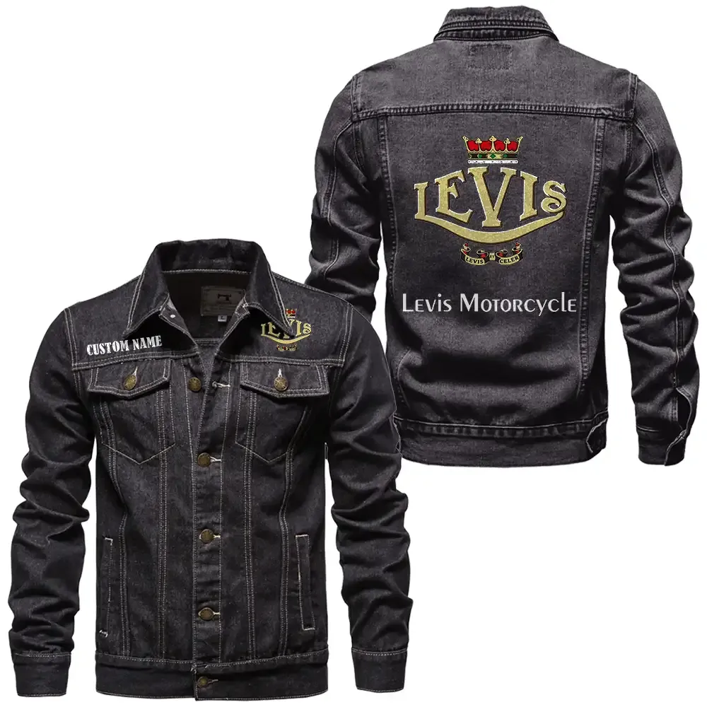 Levis Jeansjacke für Auto-Fans – Vintage-Stil mit Wunschname personalisierbar CAR1901132178 - Schwarz