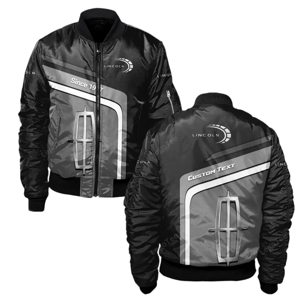 Lincoln Bomberjacke für Sportwagen-Fans, All Over Print Geschenk für Auto-Enthusiasten Lincoln Fans CAR11103032544