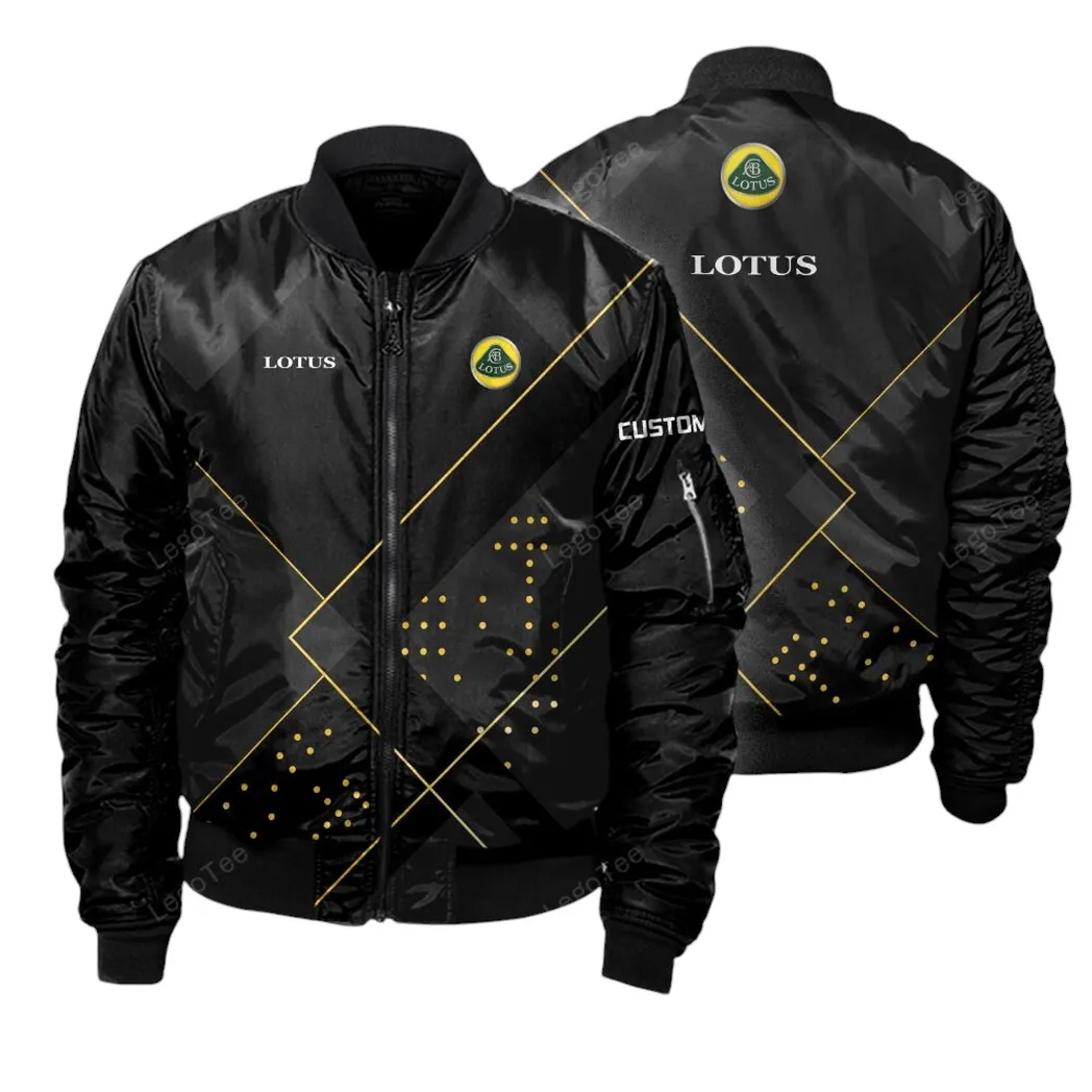 Lotus Cars Bomberjacke für Sportwagen-Fans, All Over Print Geschenk für Auto-Enthusiasten Lotus Cars Lovers CAR11403032545
