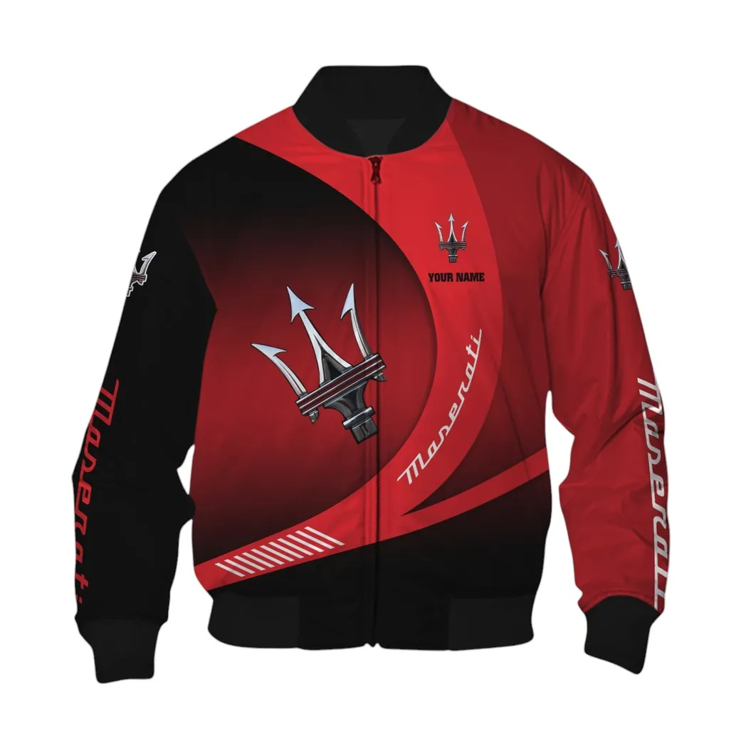 Maserati Bomberjacke für Sportwagen-Fans, All Over Print Geschenk für Auto-Enthusiasten Maserati Fans CAR7402222540
