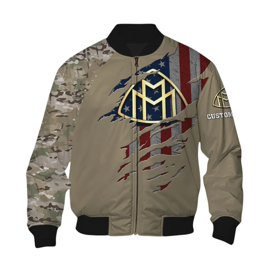 Maybach Bomberjacke für Sportwagen-Fans, All Over Print Geschenk für Auto-Enthusiasten Maybach Fans CAR46021725066-6