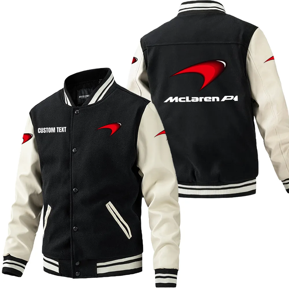 mclaren leder baseballjacke fr auto fans rmel mit all over print personalisierbar mit wunschname car1801112148 schwarz wei smbg7