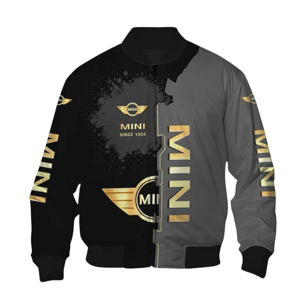 Mini Bomberjacke für Sportwagen-Fans, All Over Print Geschenk für Auto-Enthusiasten Mini Fans CAR44021725064-6