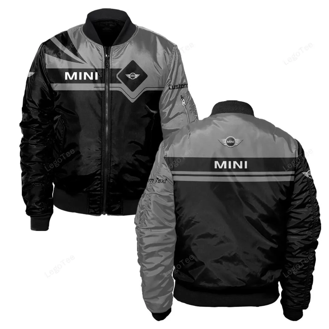 Mini Bomberjacke für Sportwagen-Fans, All Over Print Geschenk für Auto-Enthusiasten Mini Fans CAR9803032551