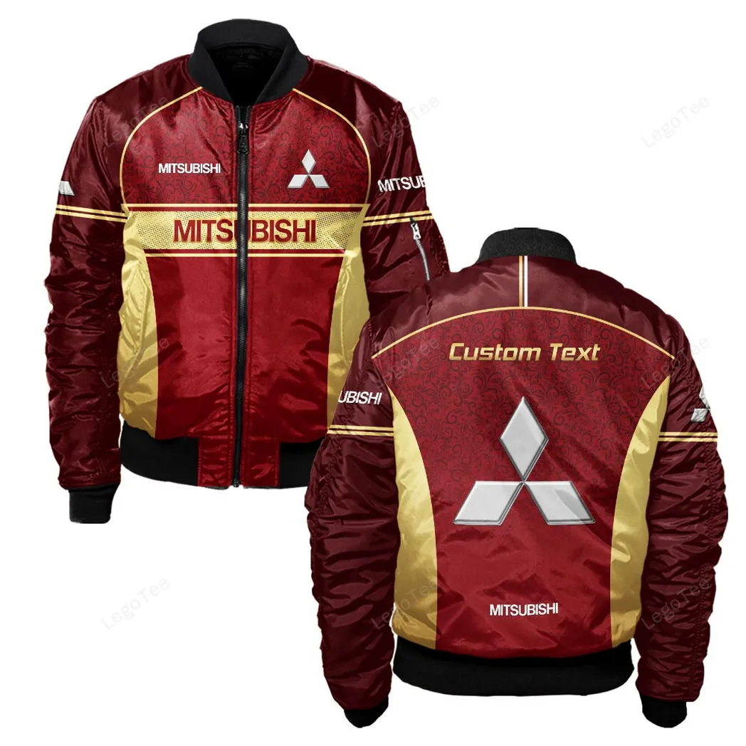Mitsubishi Bomberjacke für Sportwagen-Fans, All Over Print Geschenk für Auto-Enthusiasten Mitsubishi Fans CAR137021325913-4