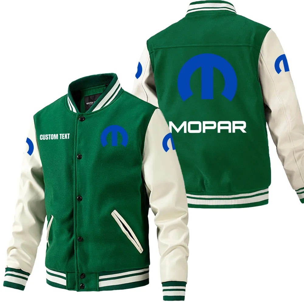 mopar leder baseballjacke fr auto fans rmel mit all over print personalisierbar mit wunschname car1801112155 grn 7rssd