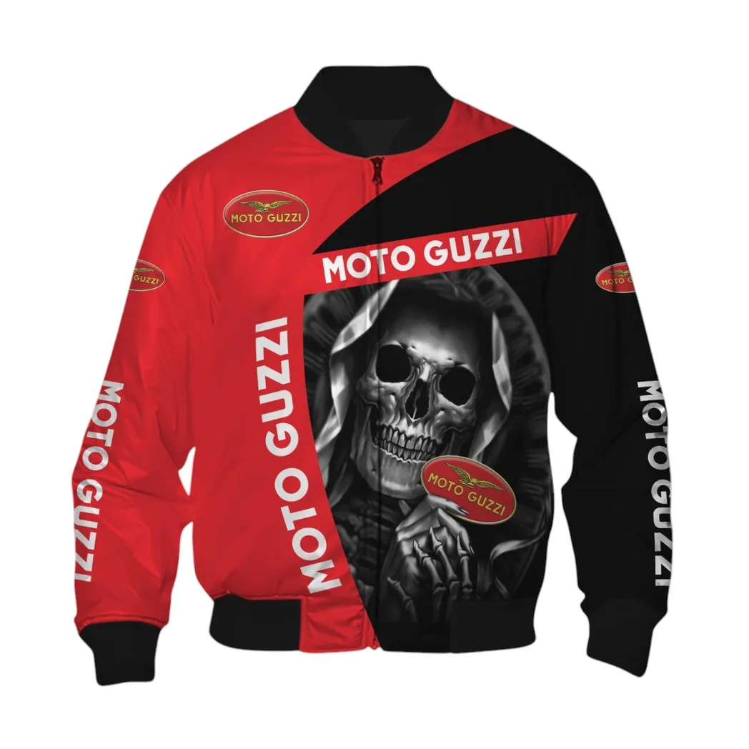 Moto Guzzi Bomberjacke für Sportwagen-Fans, All Over Print Geschenk für Auto-Enthusiasten Moto Guzzi Fans CAR6702212518
